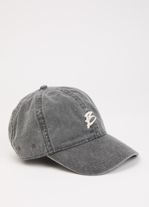 Bellerose Damon pet met logoborduring - voorkant 2 grijs
