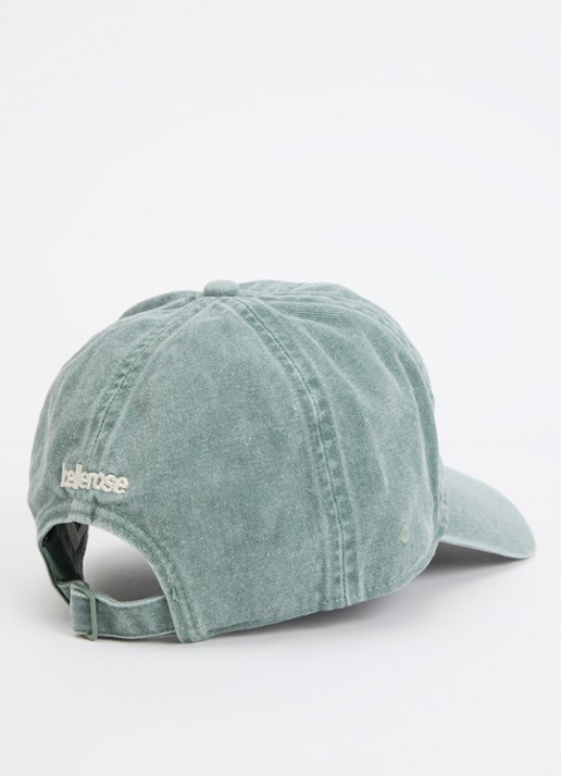 Bellerose Damon pet met logoborduring - detail 2 zeegroen