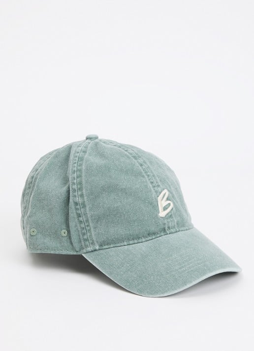 Bellerose Damon pet met logoborduring - voorkant zeegroen