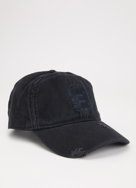 Bellerose Dasket pet met borduring - voorkant zwart
