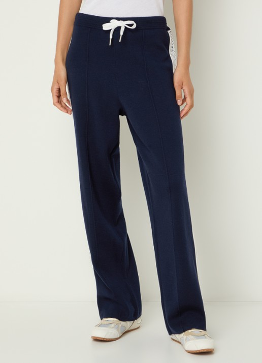 Bellerose Douts high waist loose fit joggingbroek in wolblend