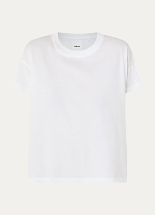 Bellerose Felia oversized T-shirt met ronde hals - voorkant 2 wit