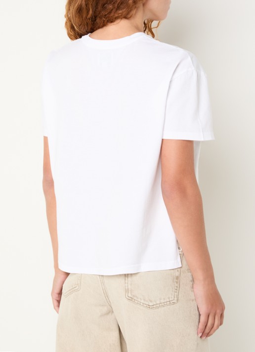 Bellerose Felio T-shirt met ronde hals - achterkant wit
