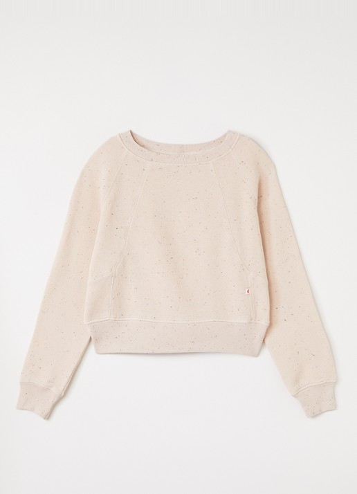 Bellerose Fengo sweater met gemêleerd dessin - voorkant 2 lichtroze