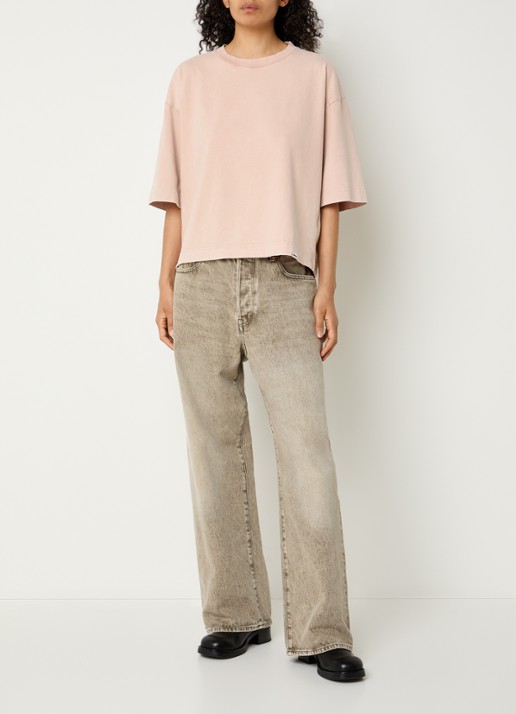 Bellerose Fiores T-shirt met ronde hals - voorkant 2 roze