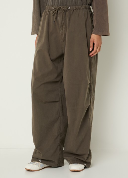 Bellerose Flames longsleeve met ronde hals - detail bruin
