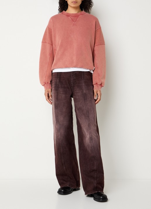 Bellerose Flipos sweater met ronde hals - voorkant 4 donkerblauw
