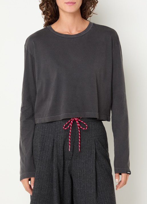 Bellerose Fuele long sleeve met ronde hals - detail zwart
