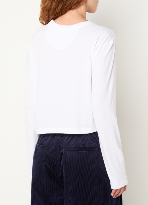 Bellerose Fuele long sleeve met ronde hals - achterkant 2 wit