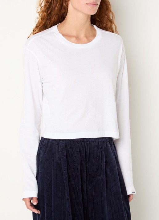 Bellerose Fuele long sleeve met ronde hals - detail wit