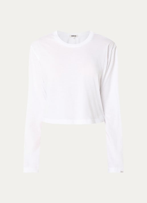 Bellerose Fuele longsleeve met ronde hals - voorkant 2 wit