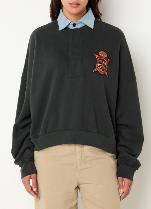 Bellerose Furento sweater met polokraag