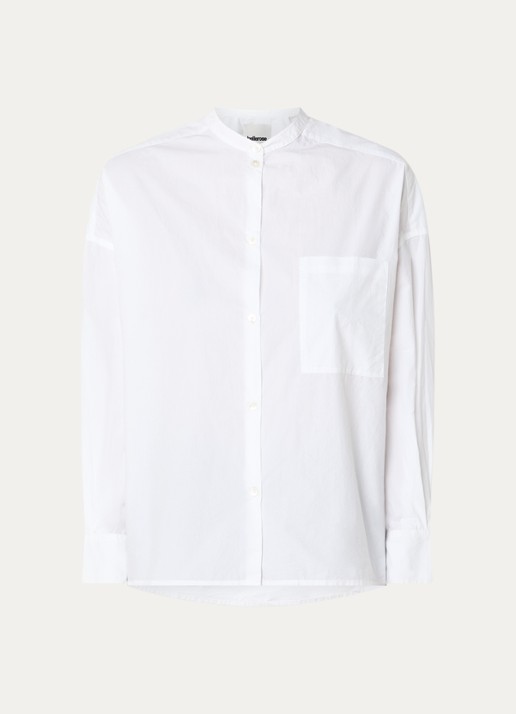 Bellerose Gorky blouse met borstzak - voorkant 3 wit