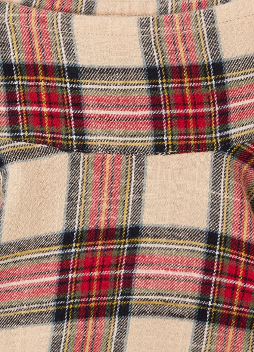 Bellerose Handie minirok met ruitdessin - detail beige