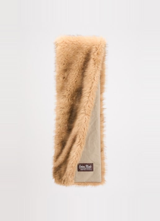 Bellerose Harol sjaal van imitatiebont 170 x 20 cm - detail 2 camel