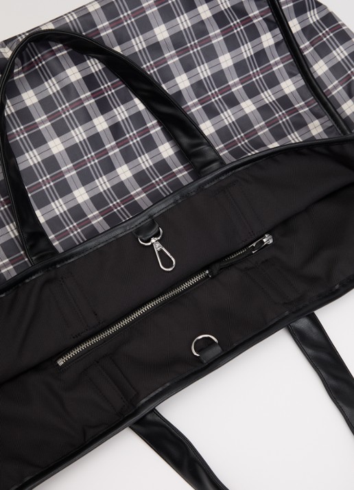 Bellerose Hecky shopper met print - detail 3 donkerblauw