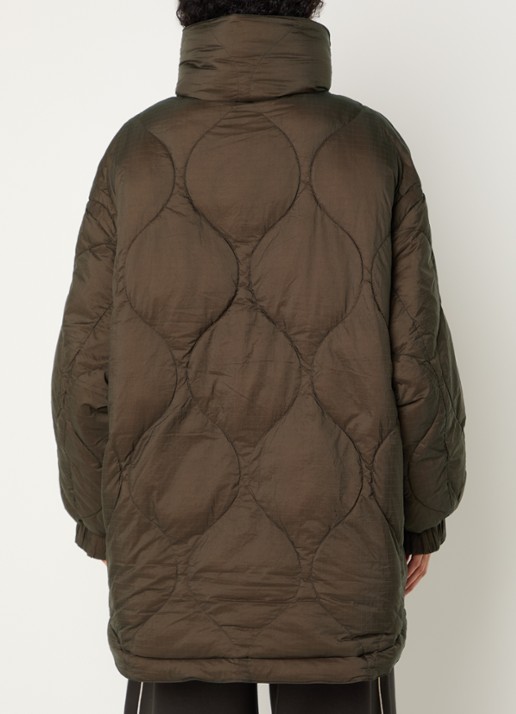 Bellerose Hedi reversible jack met opstaande kraag - achterkant donkerbruin