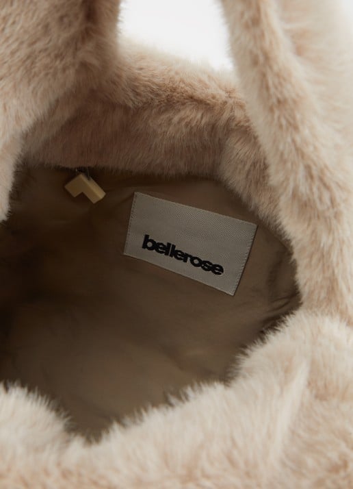 Bellerose Helga handtas van imitatiebont  - detail 2 beige