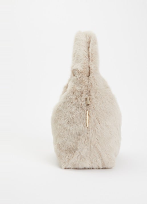 Bellerose Helga handtas van imitatiebont  - detail 3 beige