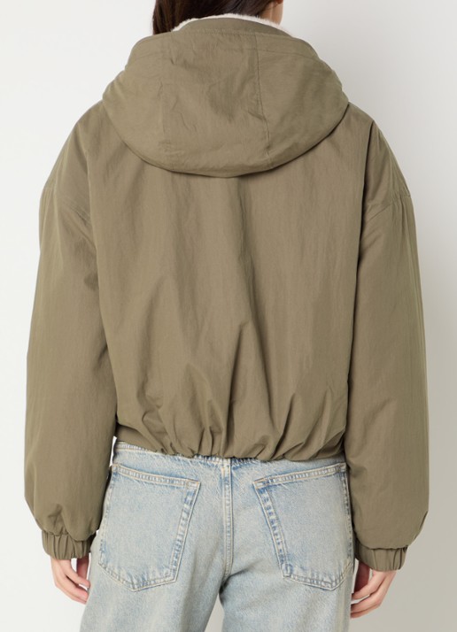 Bellerose Herna bomberjack met steekzakken - achterkant khaki