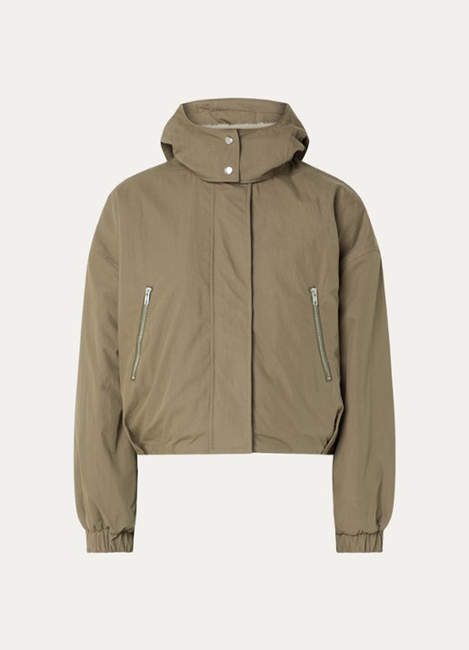 Bellerose Herna bomberjack met steekzakken - voorkant 2 khaki