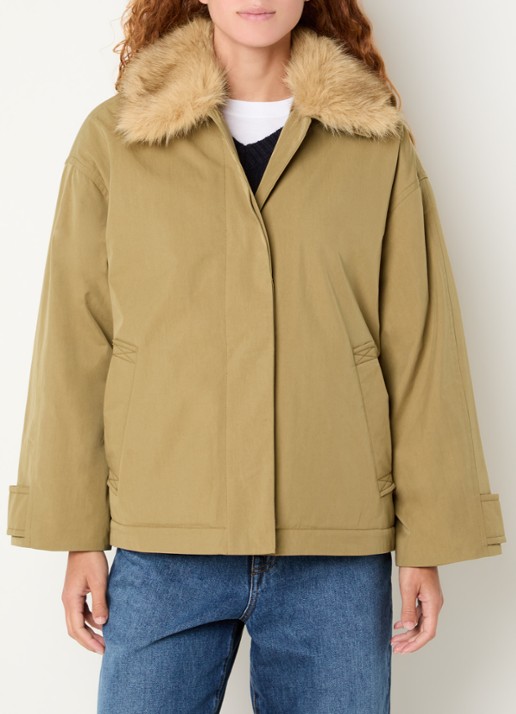 Bellerose Hilma parka met details van imitatiebont