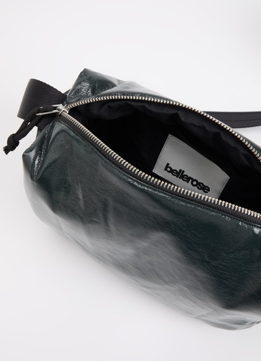 Bellerose Hobbes crossbodytas met verstelbare schouderriem - detail 2 antraciet