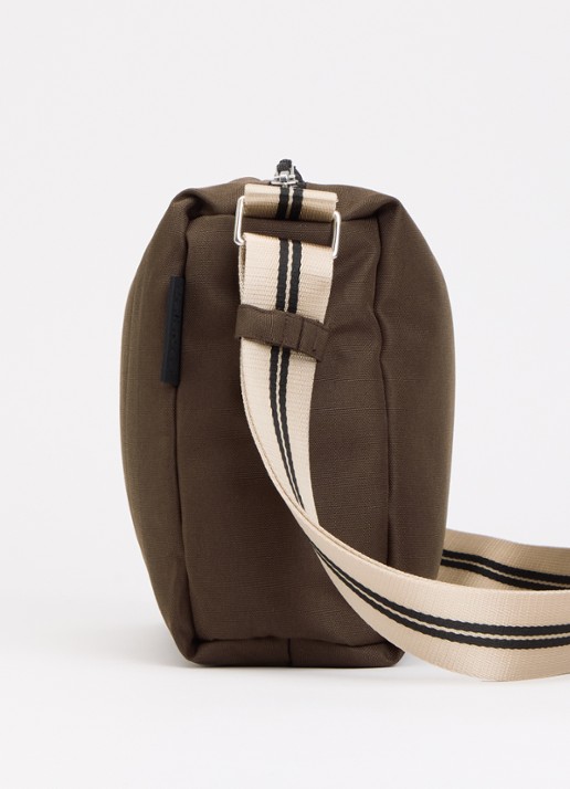 Bellerose Hobbes crossbodytas met verstelbare schouderriem - detail 4 donkerbruin