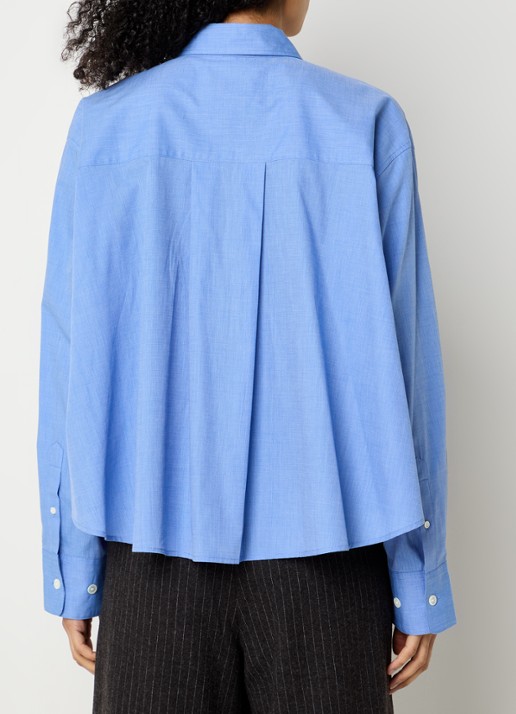 Bellerose Java blouse met logo - achterkant 2 blauw