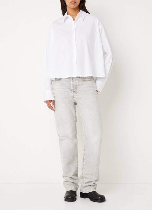Bellerose Java blouse met logo - voorkant 2 wit