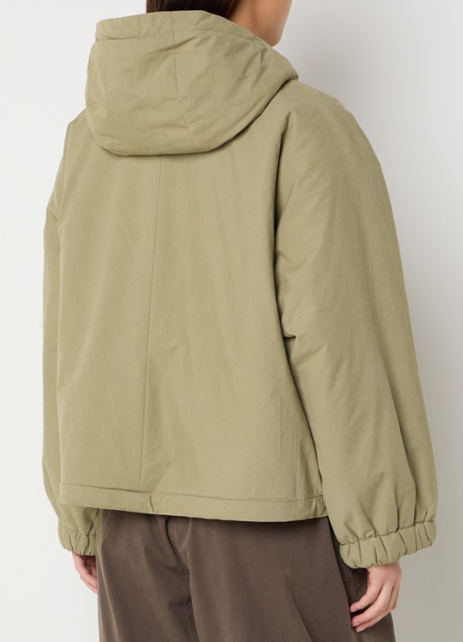 Bellerose Jenna parka met opgestikte zakken - achterkant 4 mosgroen
