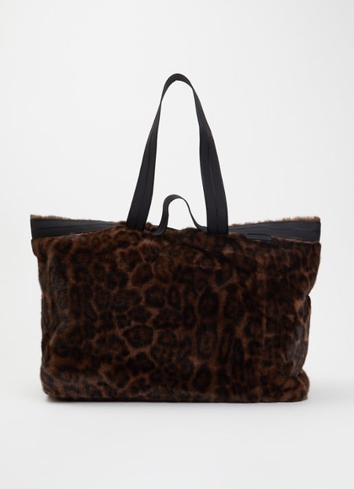 Bellerose Jommie shopper van imitatiebont met panterprint