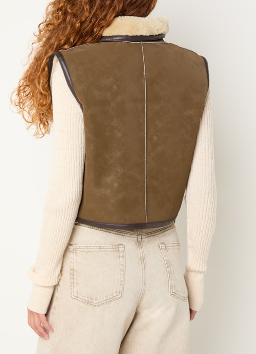 Bellerose Jonson reversible bodywarmer met steekzakken - achterkant 2 bruin