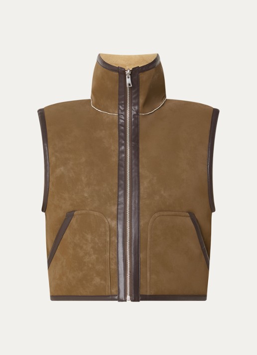 Bellerose Jonson reversible bodywarmer met steekzakken - voorkant 3 bruin