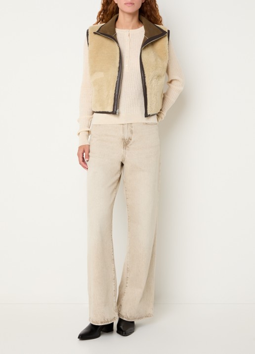 Bellerose Jonson reversible bodywarmer met steekzakken - voorkant 4 bruin