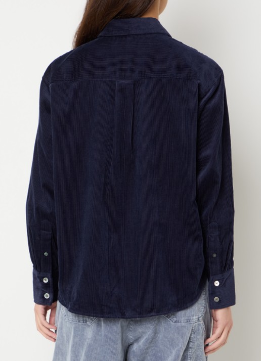 Bellerose Jullia blouse met structuur - achterkant 2 wit
