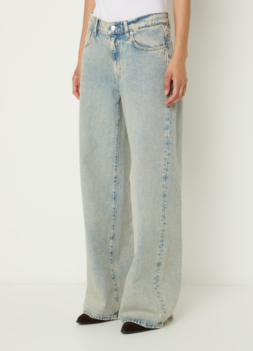Bellerose Kansas high waist wide leg jeans met verwassen afwerking