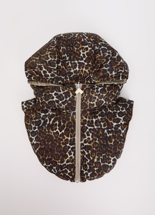 Bellerose Kraag met capuchon en panterprint