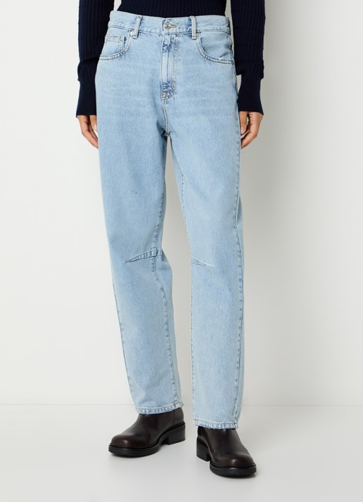 Bellerose Kurtis high waist balloon fit jeans met lichte wassing - detail 4 indigo