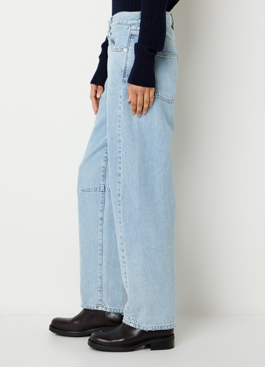 Bellerose Kurtis high waist balloon fit jeans met lichte wassing - detail 5 indigo