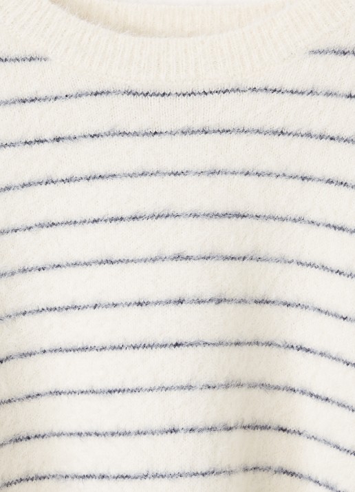 Bellerose Lisay fijngebreide trui met streepprint - detail 3 rood