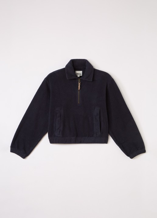 Bellerose Mazzy sweater met halve rits