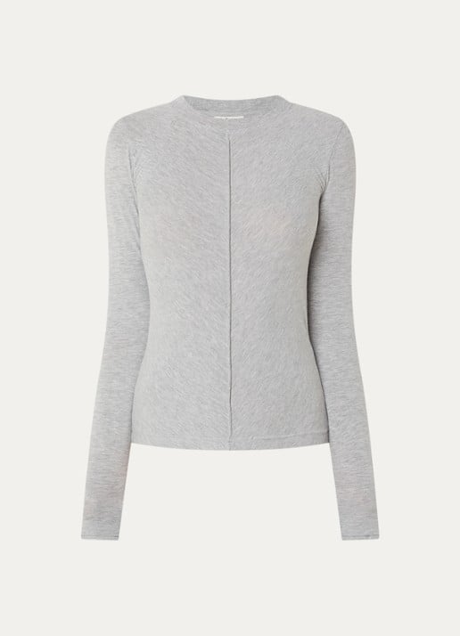 Bellerose Mendy long sleeve met boothals - voorkant 3 grijsmele