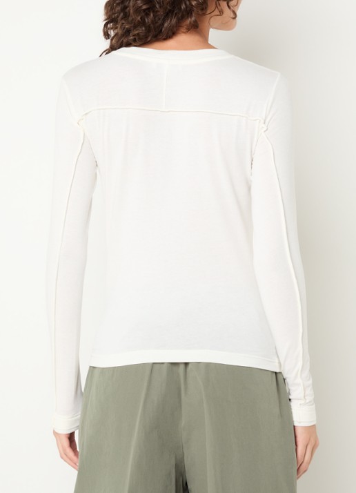Bellerose Mendy long sleeve met boothals - achterkant 4 wit