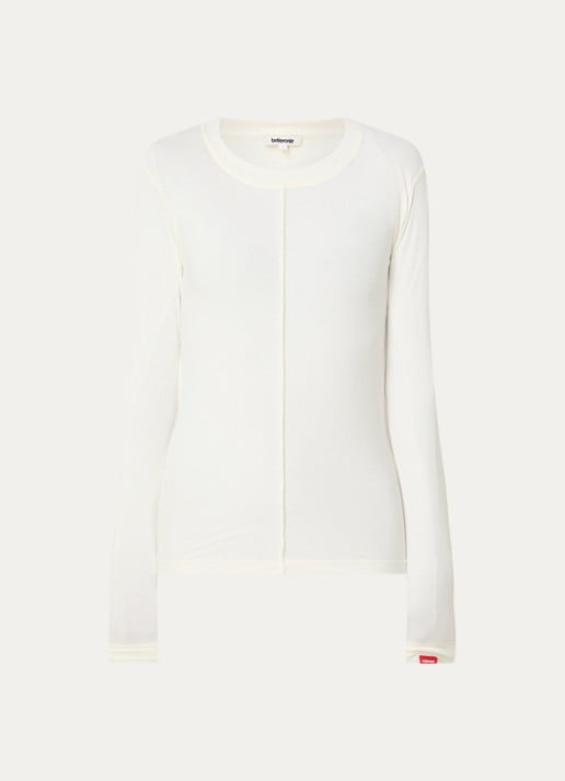 Bellerose Mendy long sleeve met boothals - voorkant 2 wit