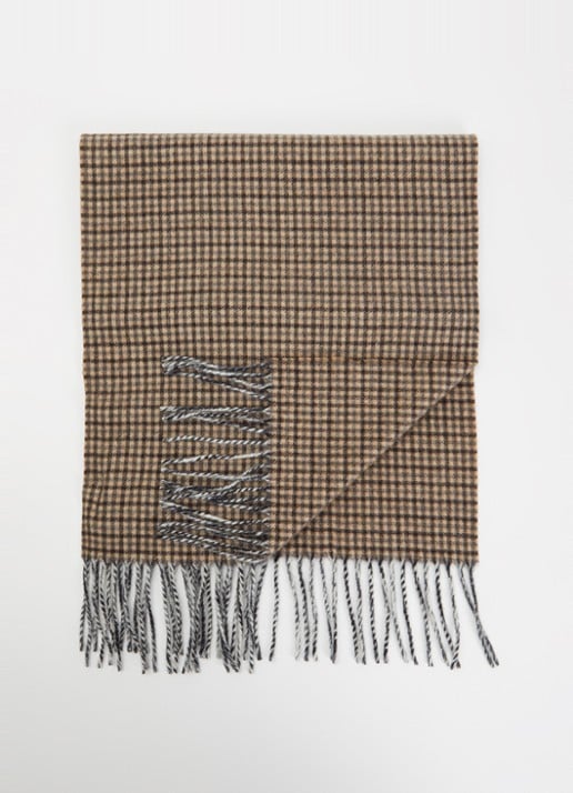 Bellerose Milan sjaal van wol met pied-de-poule design 32 x 120 cm