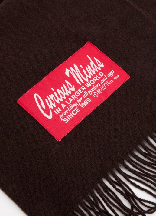 Bellerose Mutch sjaal van wol met franjes 200 x 35 cm - detail 3 rood