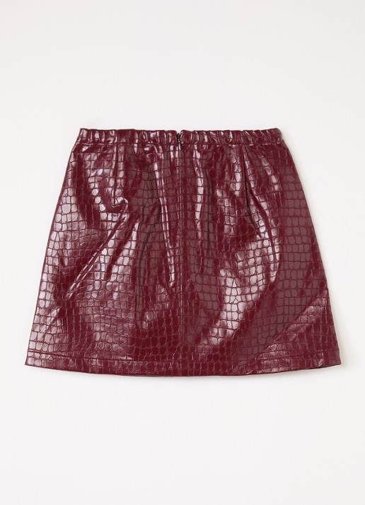 Bellerose Parise rok van imitatieleer - voorkant 3 rood
