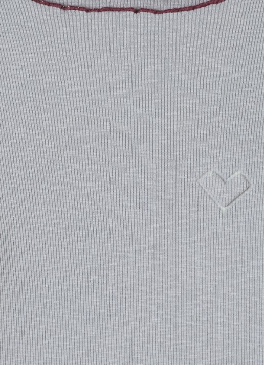 Bellerose Ribgebreide top - detail 3 grijsmele
