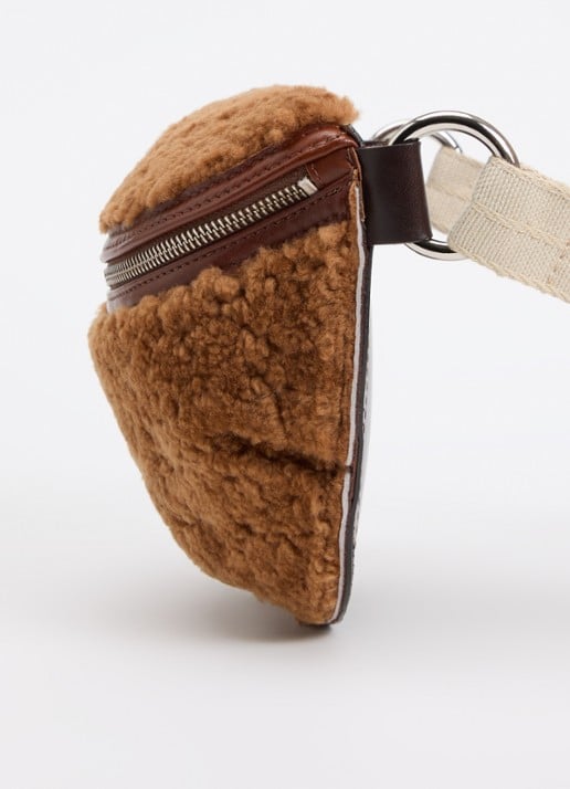 Bellerose Rosie crossbodytas met afneembare schouderriem - detail 2 camel